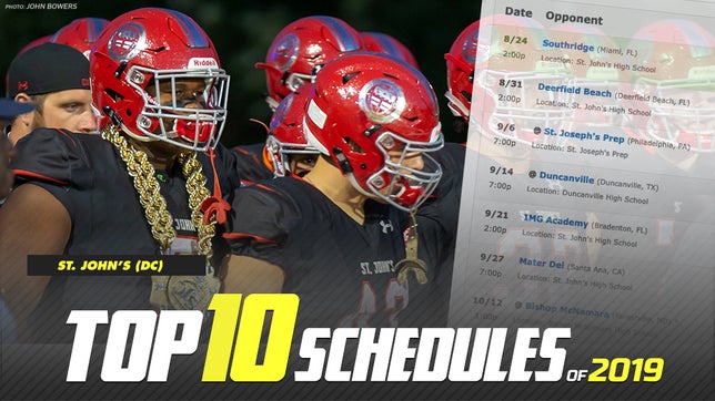 National Football Editor Zack Poff takes a look at the 10 toughest schedules for the 2019 high school football season.
