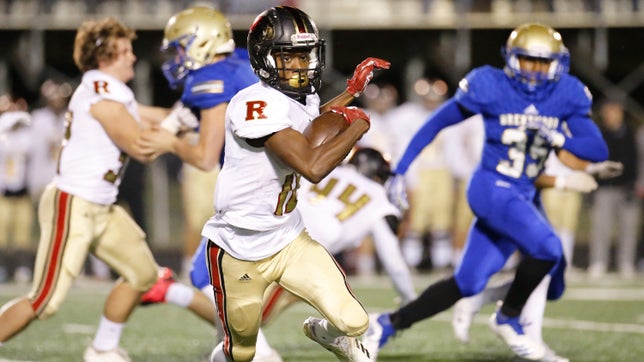 Tennessee high school receiver hauls in seven touchdowns, runs for another.  Andrew Mason of Ravenwood (Brentwood, Tenn.) produces eight scores in all, leads team to 61-47 win.  (Video Courtesy Stadium)