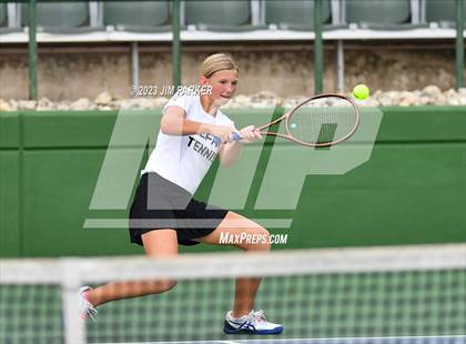 Thumbnail 1 in Kaufman vs Wimberly (UIL 4A Girls Team Tennis Finals) photogallery.