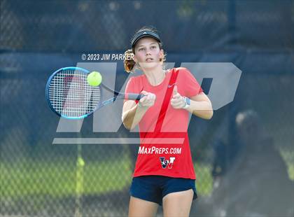 Thumbnail 2 in Kaufman vs Wimberly (UIL 4A Girls Team Tennis Finals) photogallery.