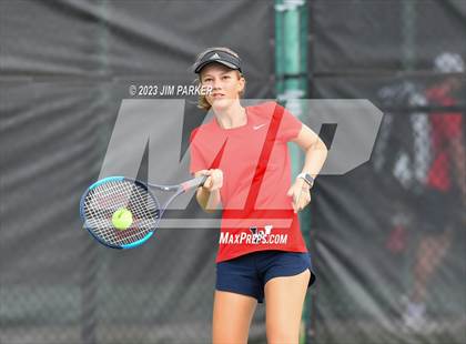 Thumbnail 3 in Kaufman vs Wimberly (UIL 4A Girls Team Tennis Finals) photogallery.