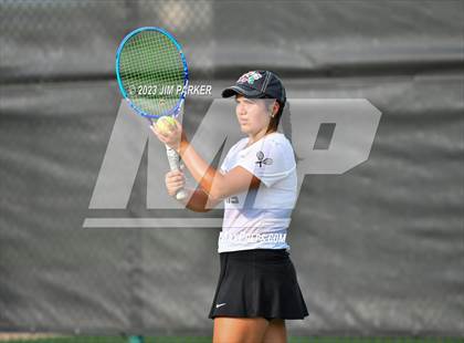 Thumbnail 2 in Kaufman vs Wimberly (UIL 4A Girls Team Tennis Finals) photogallery.