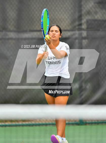 Thumbnail 3 in Kaufman vs Wimberly (UIL 4A Girls Team Tennis Finals) photogallery.