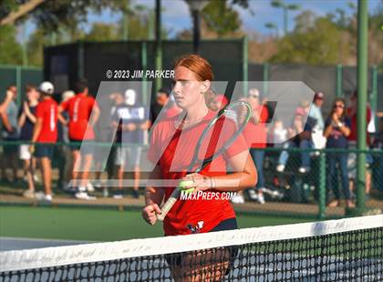 Thumbnail 3 in Kaufman vs Wimberly (UIL 4A Girls Team Tennis Finals) photogallery.