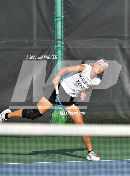 Thumbnail 2 in Kaufman vs Wimberly (UIL 4A Girls Team Tennis Finals) photogallery.