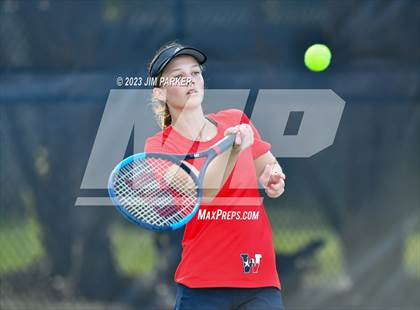 Thumbnail 2 in Kaufman vs Wimberly (UIL 4A Girls Team Tennis Finals) photogallery.