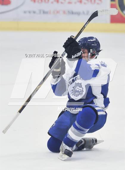 Thumbnail 2 in Cactus Shadows vs Mesquite (AHSHA Quarter Final) photogallery.