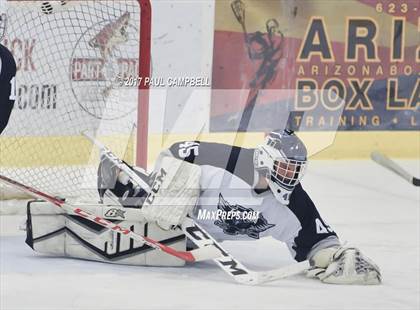 Thumbnail 2 in Cactus Shadows vs Mesquite (AHSHA Quarter Final) photogallery.