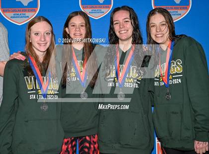 Thumbnail 1 in NCHSAA 3A State Swimming Championship Awards photogallery.