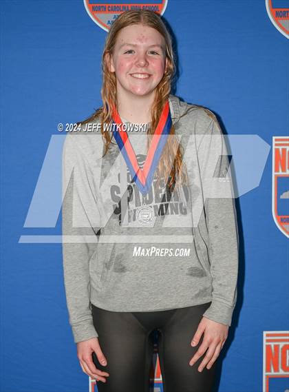 Thumbnail 2 in NCHSAA 3A State Swimming Championship Awards photogallery.