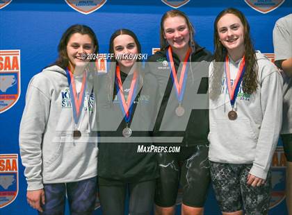 Thumbnail 3 in NCHSAA 3A State Swimming Championship Awards photogallery.