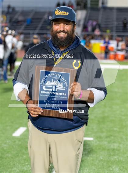 Thumbnail 3 in Crenshaw vs. Wilson (CIF LAC Division 3 Championship) photogallery.