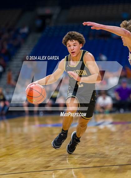 Thumbnail 2 in Benjamin vs Gordon (UIL 1A Basketball Semifinal) photogallery.