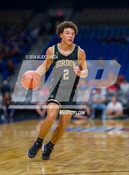 Thumbnail 3 in Benjamin vs Gordon (UIL 1A Basketball Semifinal) photogallery.
