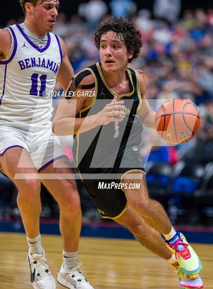 Thumbnail 2 in Benjamin vs Gordon (UIL 1A Basketball Semifinal) photogallery.