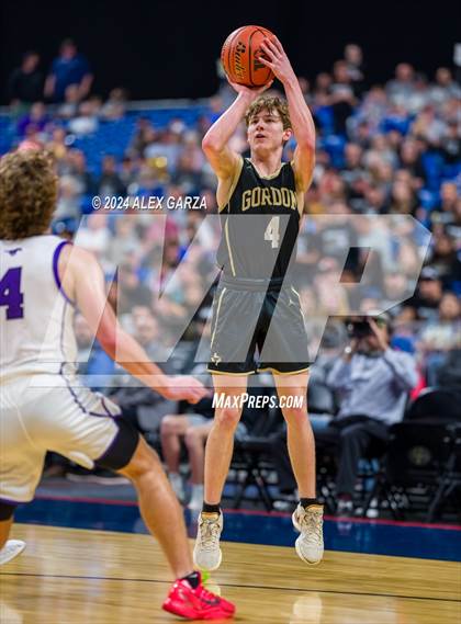 Thumbnail 3 in Benjamin vs Gordon (UIL 1A Basketball Semifinal) photogallery.