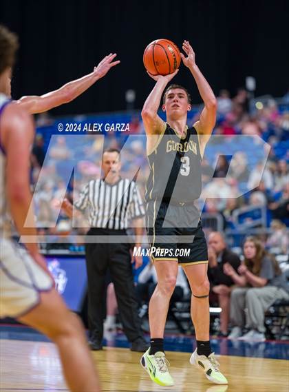 Thumbnail 3 in Benjamin vs Gordon (UIL 1A Basketball Semifinal) photogallery.