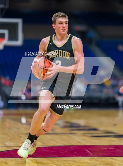 Thumbnail 3 in Benjamin vs Gordon (UIL 1A Basketball Semifinal) photogallery.