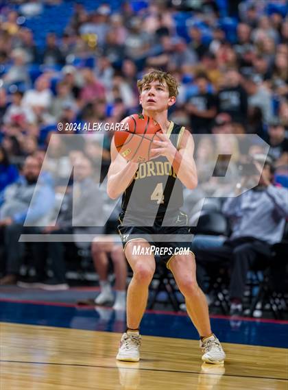 Thumbnail 2 in Benjamin vs Gordon (UIL 1A Basketball Semifinal) photogallery.