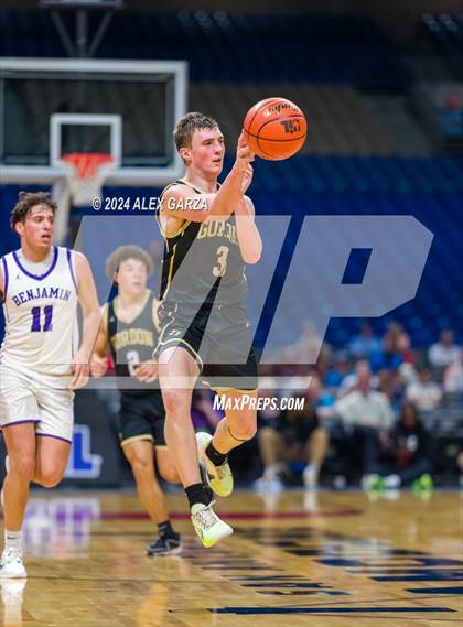 Thumbnail 1 in Benjamin vs Gordon (UIL 1A Basketball Semifinal) photogallery.