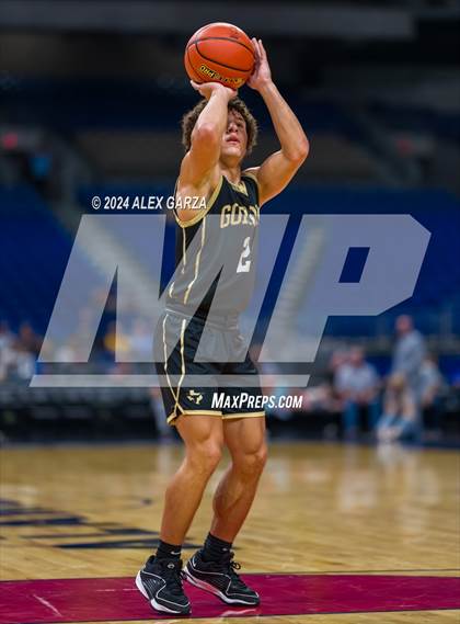 Thumbnail 2 in Benjamin vs Gordon (UIL 1A Basketball Semifinal) photogallery.