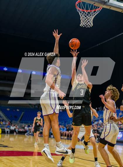Thumbnail 1 in Benjamin vs Gordon (UIL 1A Basketball Semifinal) photogallery.