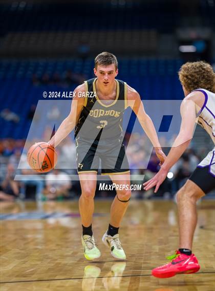 Thumbnail 3 in Benjamin vs Gordon (UIL 1A Basketball Semifinal) photogallery.
