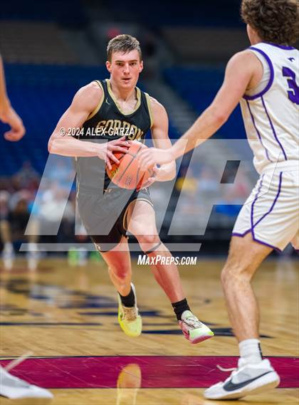 Thumbnail 2 in Benjamin vs Gordon (UIL 1A Basketball Semifinal) photogallery.