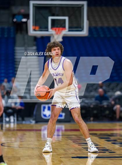 Thumbnail 1 in Benjamin vs Gordon (UIL 1A Basketball Semifinal) photogallery.