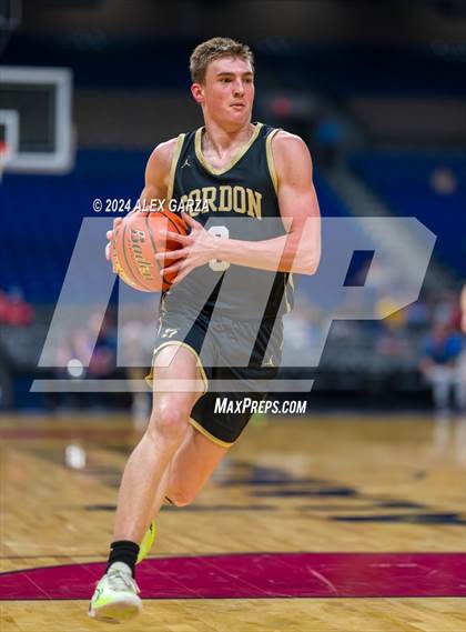 Thumbnail 1 in Benjamin vs Gordon (UIL 1A Basketball Semifinal) photogallery.
