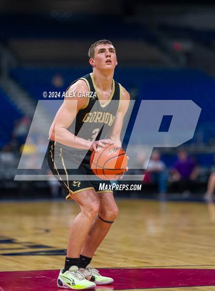 Thumbnail 1 in Benjamin vs Gordon (UIL 1A Basketball Semifinal) photogallery.