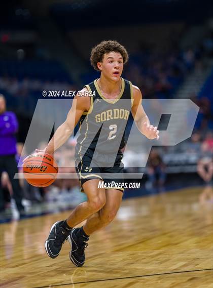 Thumbnail 1 in Benjamin vs Gordon (UIL 1A Basketball Semifinal) photogallery.