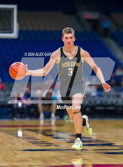 Thumbnail 2 in Benjamin vs Gordon (UIL 1A Basketball Semifinal) photogallery.