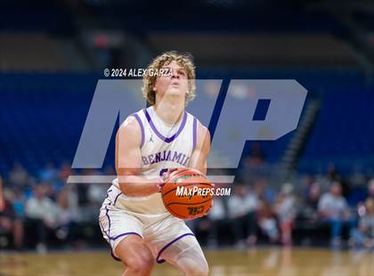 Thumbnail 2 in Benjamin vs Gordon (UIL 1A Basketball Semifinal) photogallery.