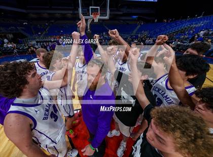 Thumbnail 1 in Benjamin vs Gordon (UIL 1A Basketball Semifinal) photogallery.