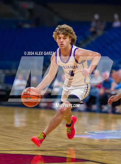 Thumbnail 2 in Benjamin vs Gordon (UIL 1A Basketball Semifinal) photogallery.