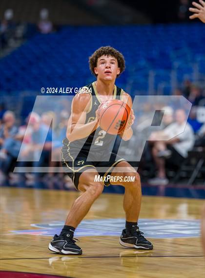 Thumbnail 2 in Benjamin vs Gordon (UIL 1A Basketball Semifinal) photogallery.