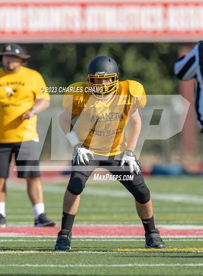 Thumbnail 2 in Alameda vs St. Helena (Scrimmage) photogallery.