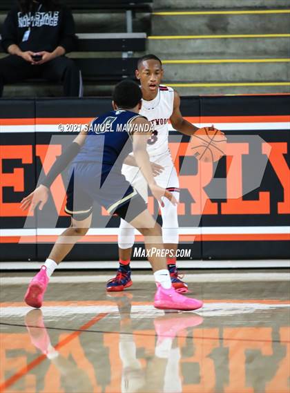 Thumbnail 1 in Brentwood School vs  Birmingham (The Beverly Hills Basketball Tournament) photogallery.
