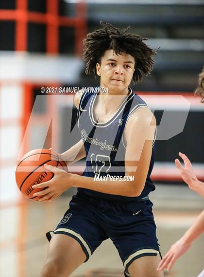 Thumbnail 2 in Brentwood School vs  Birmingham (The Beverly Hills Basketball Tournament) photogallery.