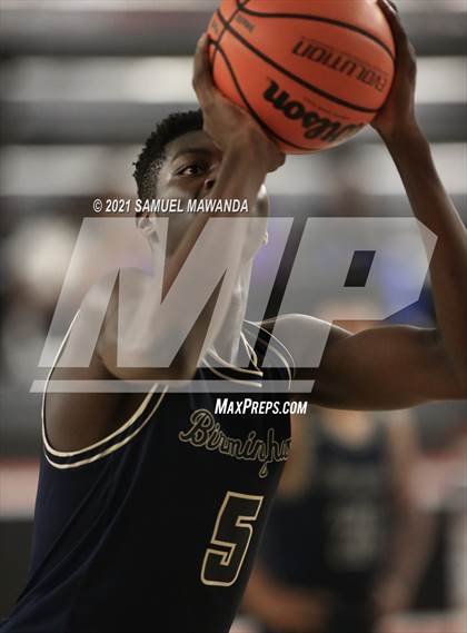 Thumbnail 3 in Brentwood School vs  Birmingham (The Beverly Hills Basketball Tournament) photogallery.