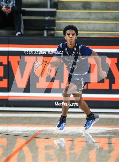 Thumbnail 3 in Brentwood School vs  Birmingham (The Beverly Hills Basketball Tournament) photogallery.