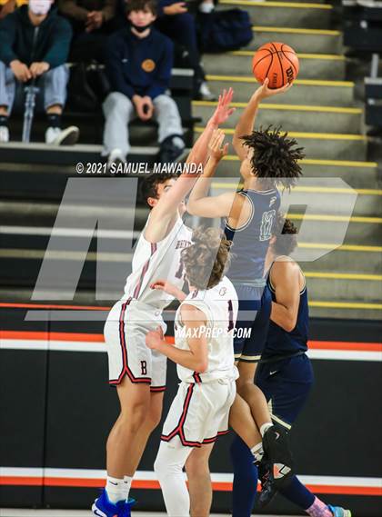 Thumbnail 1 in Brentwood School vs  Birmingham (The Beverly Hills Basketball Tournament) photogallery.