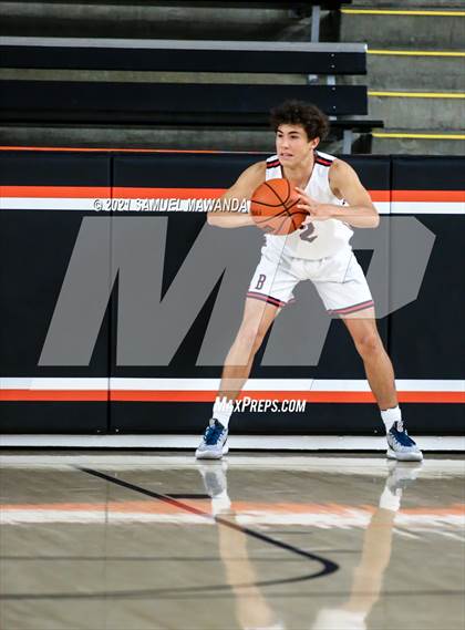 Thumbnail 1 in Brentwood School vs  Birmingham (The Beverly Hills Basketball Tournament) photogallery.