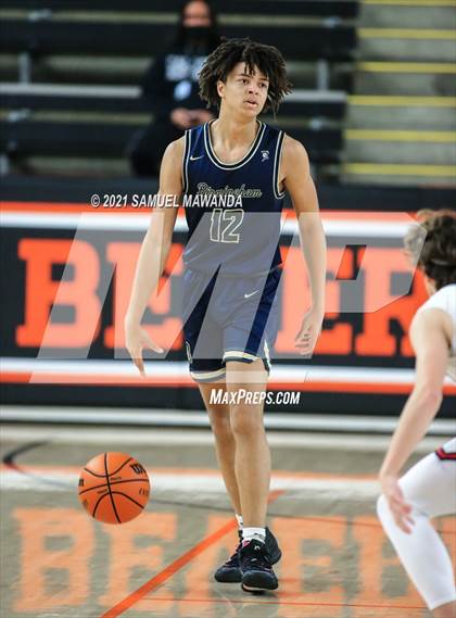 Thumbnail 3 in Brentwood School vs  Birmingham (The Beverly Hills Basketball Tournament) photogallery.