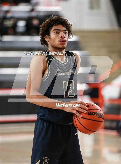 Thumbnail 1 in Brentwood School vs  Birmingham (The Beverly Hills Basketball Tournament) photogallery.