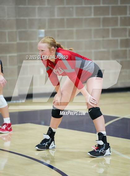 Thumbnail 2 in Grand Junction Central vs ThunderRidge (Dakota Ridge Varsity Tournament) photogallery.