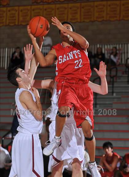 Thumbnail 1 in Don Bosco Prep vs St. Georges, Canada (MaxPreps Holiday Classic) photogallery.