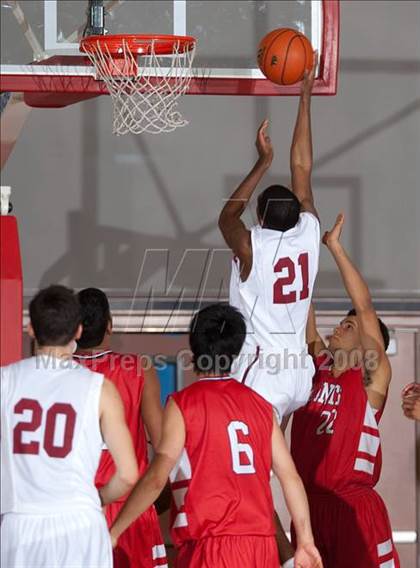 Thumbnail 3 in Don Bosco Prep vs St. Georges, Canada (MaxPreps Holiday Classic) photogallery.