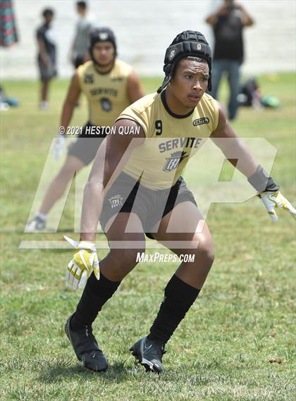 Thumbnail 3 in Servite vs. Rancho Cucamonga (Battle at the Beach 7x7) photogallery.
